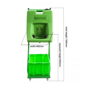 DAAOBX-7 Portable Emergency Eye Wash Station with Waste Water Collection Tray